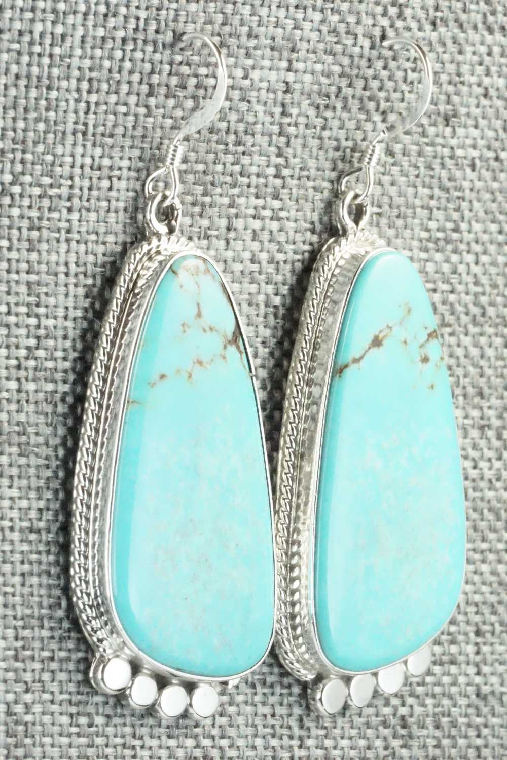 Turquoise & Sterling Silver Earrings - Sharon McCarthy
