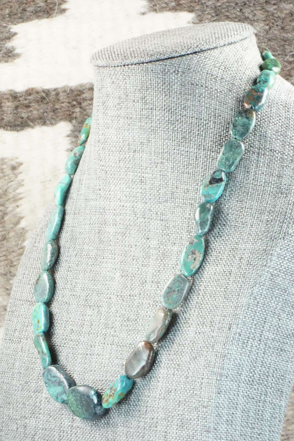 Turquoise & Sterling Silver Necklace - Doreen Jake