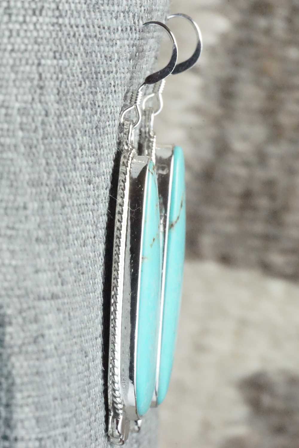 Turquoise & Sterling Silver Earrings - Sharon McCarthy