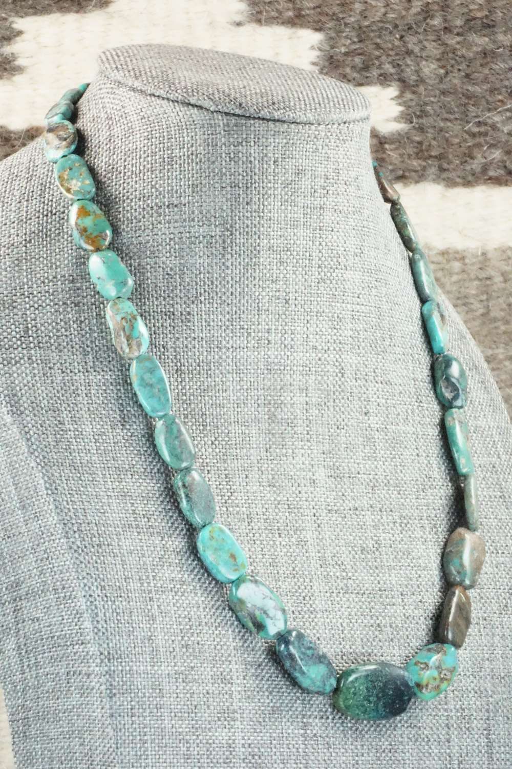 Turquoise & Sterling Silver Necklace - Doreen Jake
