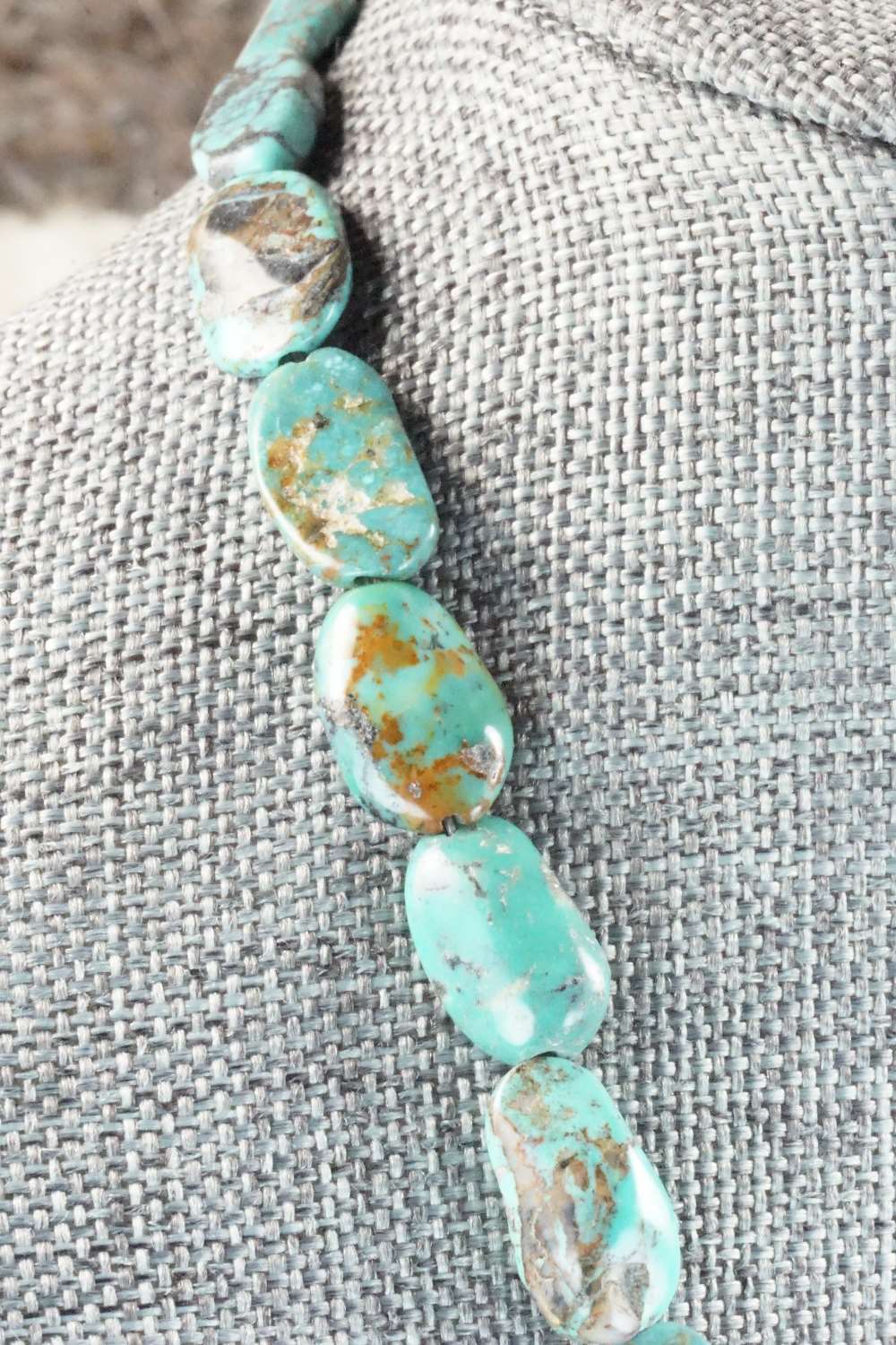 Turquoise & Sterling Silver Necklace - Doreen Jake