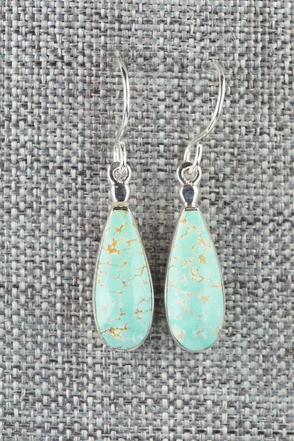 Turquoise & Sterling Silver Earrings - Kenneth Bitsie