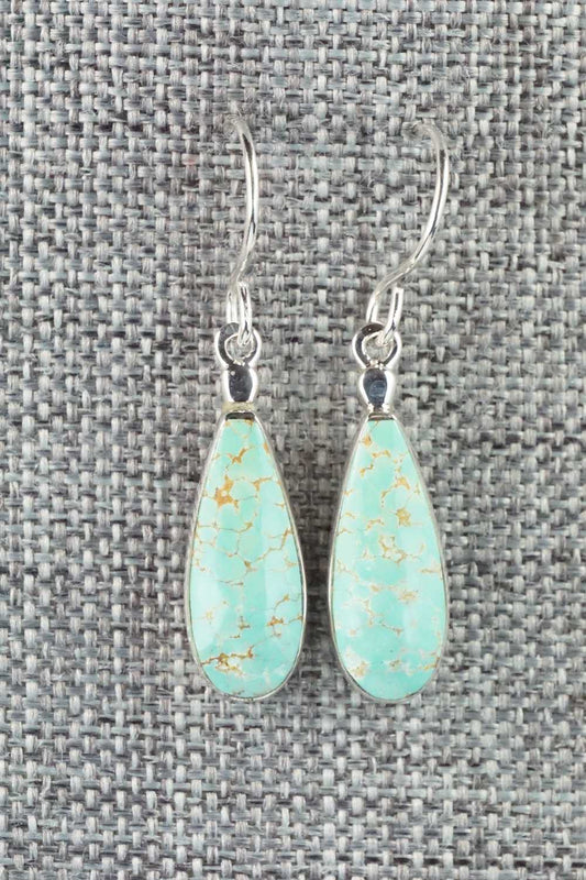 Turquoise & Sterling Silver Earrings - Kenneth Bitsie