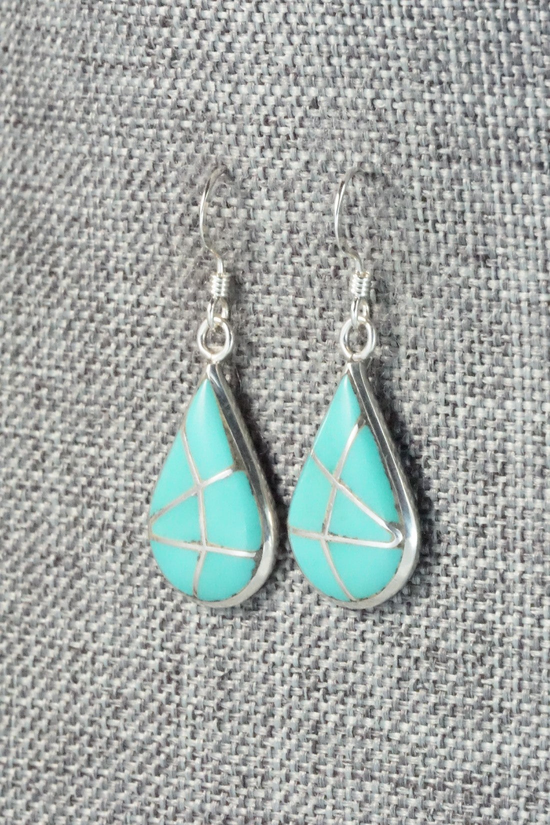 Turquoise & Sterling Silver Earrings - Laurie Kallestewa