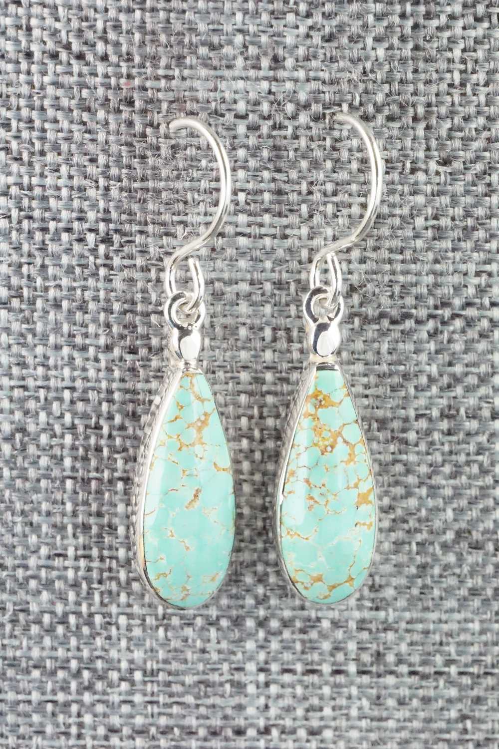 Turquoise & Sterling Silver Earrings - Kenneth Bitsie