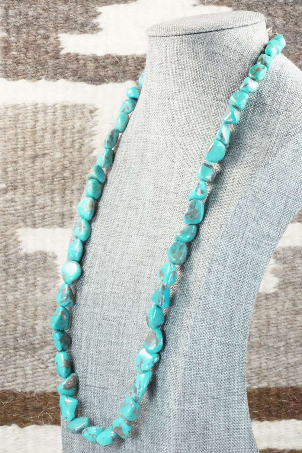 Turquoise & Sterling Silver Necklace - Doreen Jake