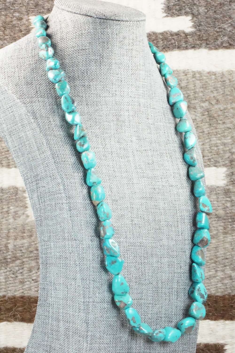 Turquoise & Sterling Silver Necklace - Doreen Jake