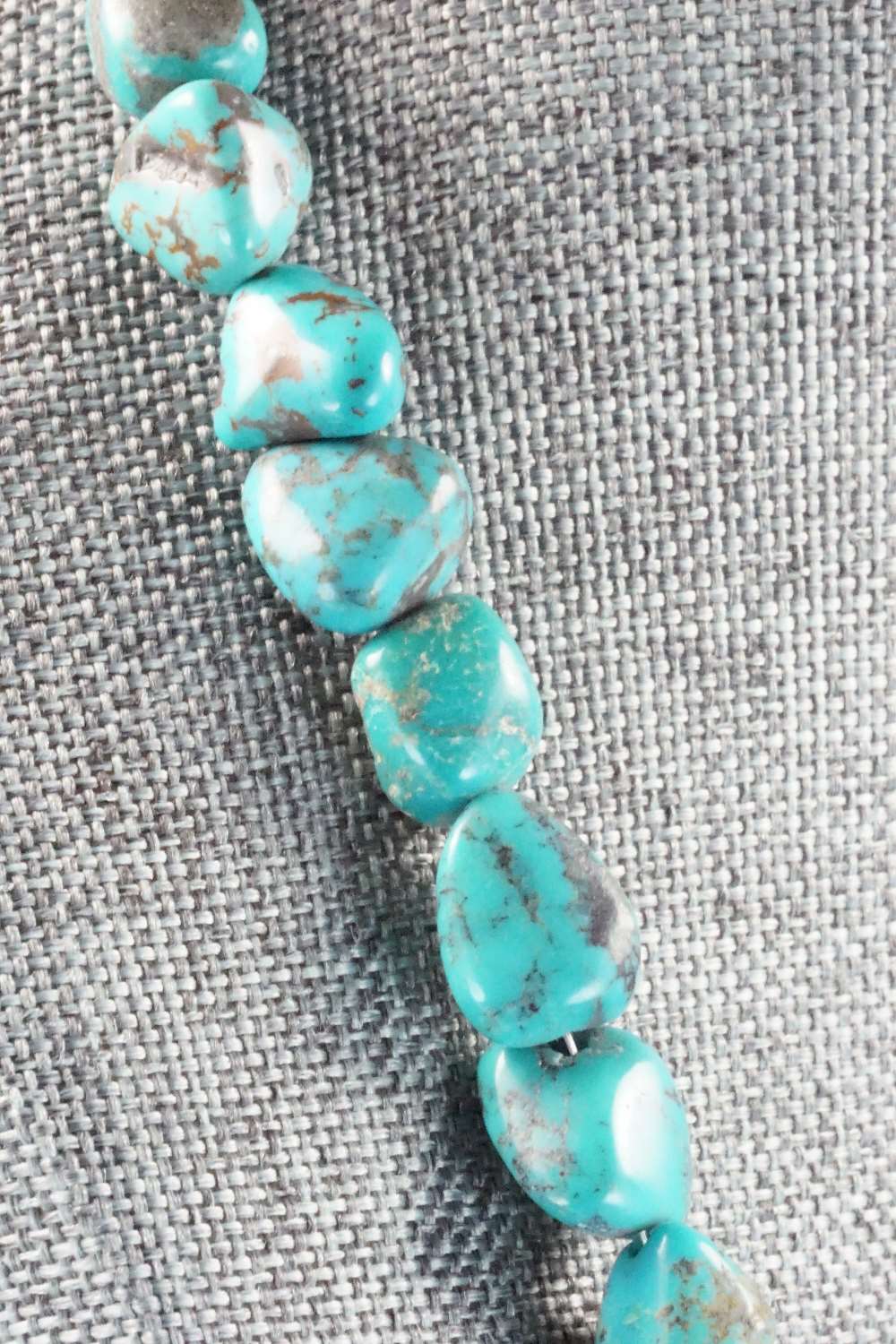 Turquoise & Sterling Silver Necklace - Doreen Jake