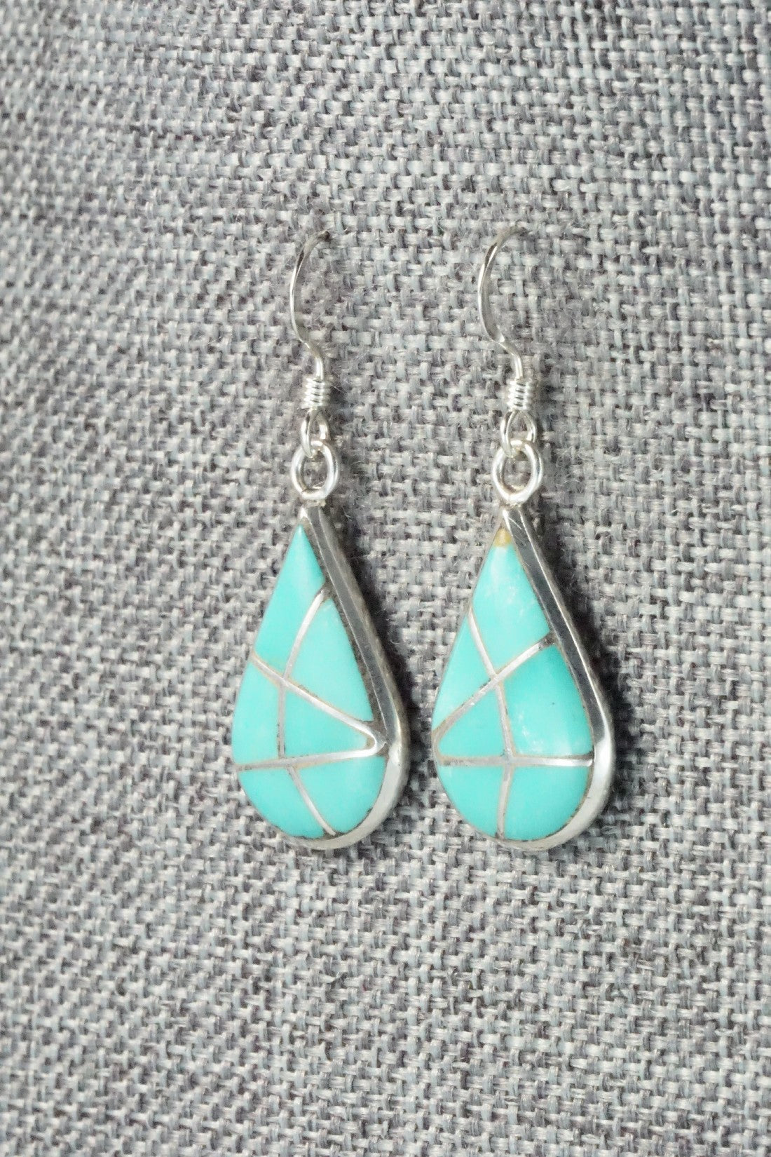 Turquoise & Sterling Silver Earrings - Laurie Kallestewa