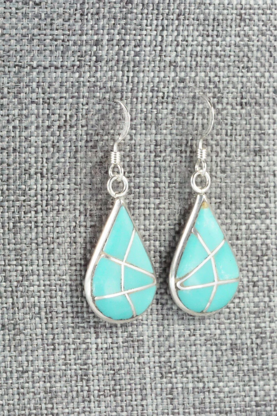 Turquoise & Sterling Silver Earrings - Laurie Kallestewa