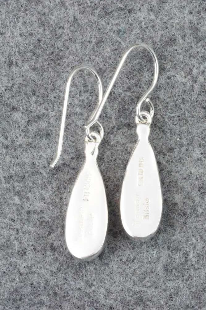 Turquoise & Sterling Silver Earrings - Kenneth Bitsie