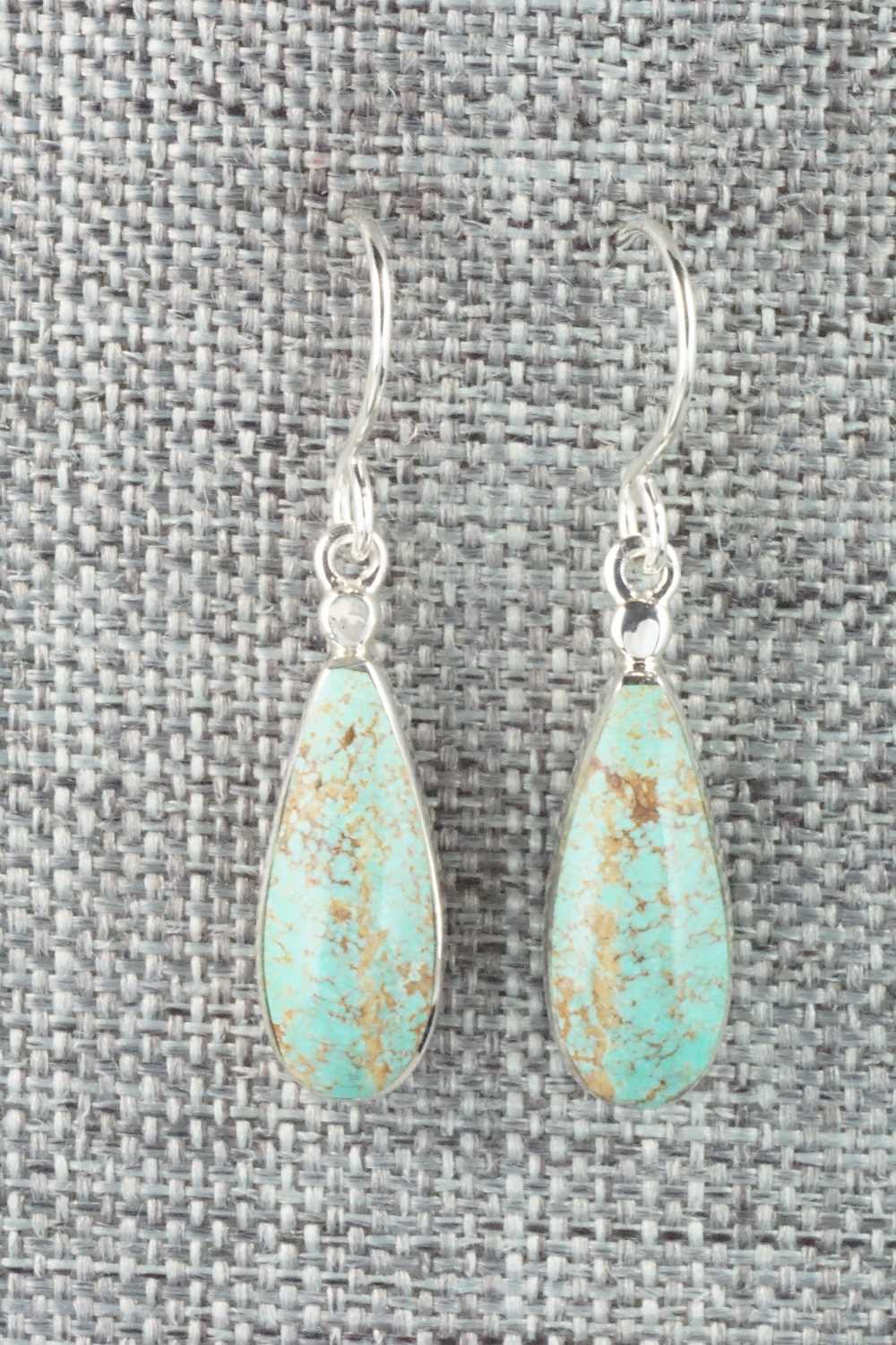 Turquoise & Sterling Silver Earrings - Kenneth Bitsie