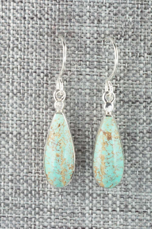 Turquoise & Sterling Silver Earrings - Kenneth Bitsie