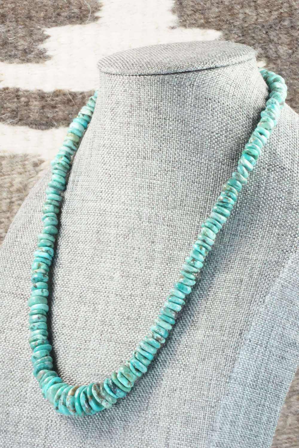 Turquoise & Sterling Silver Necklace - Doreen Jake