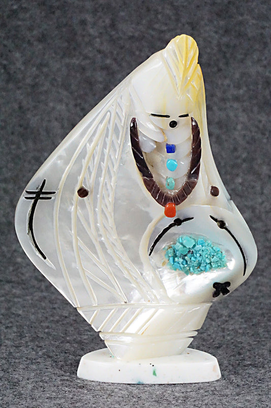 Corn Maiden Zuni Fetish Carving - Vickie Quandelacy