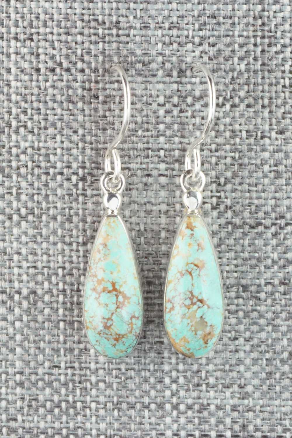 Turquoise & Sterling Silver Earrings - Kenneth Bitsie