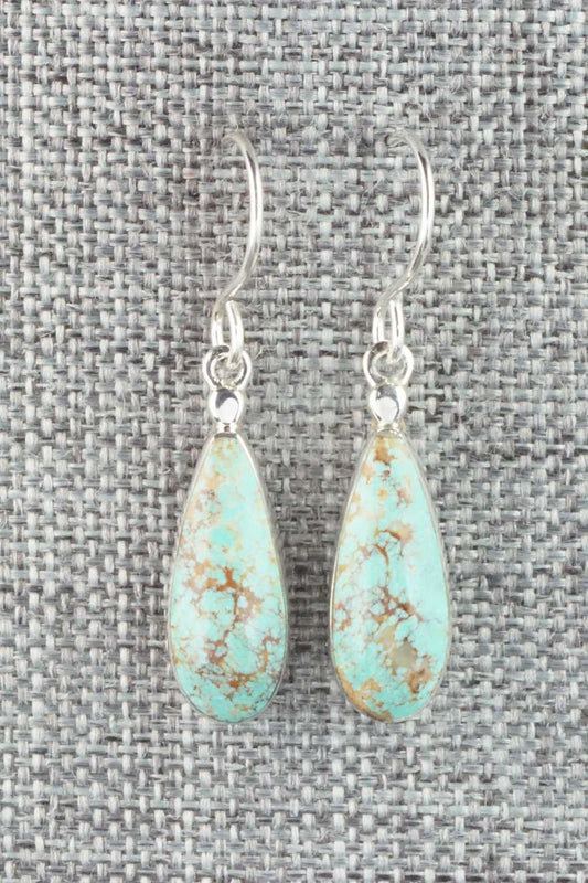 Turquoise & Sterling Silver Earrings - Kenneth Bitsie