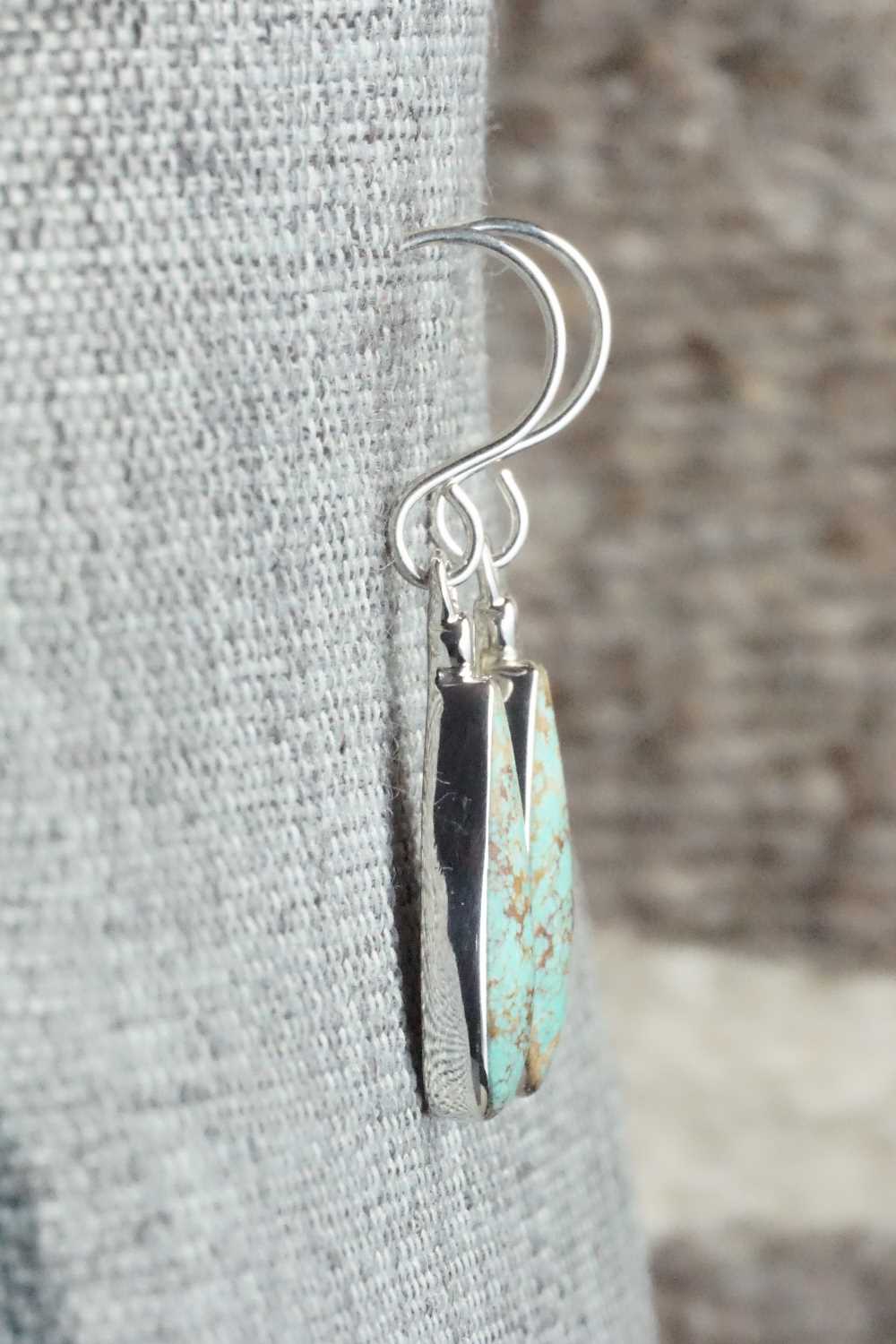 Turquoise & Sterling Silver Earrings - Kenneth Bitsie