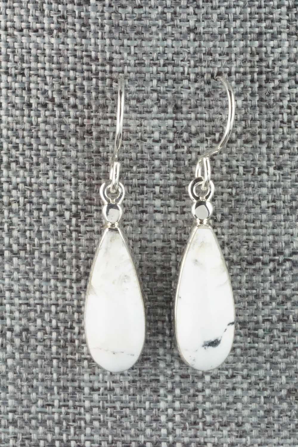 Turquoise & Sterling Silver Earrings - Kenneth Bitsie