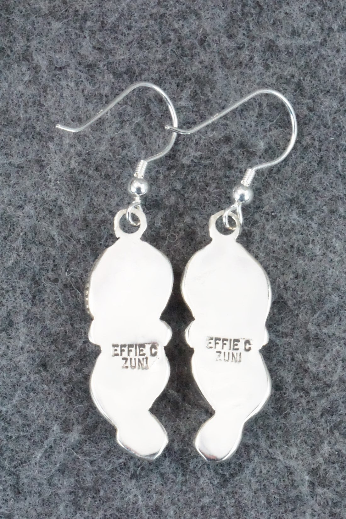 Turquoise, Coral & Sterling Silver Earrings - Joy Calavaza