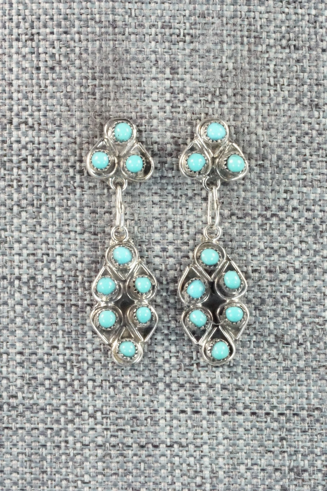 Turquoise & Sterling Silver Earrings - Waylon Johnson
