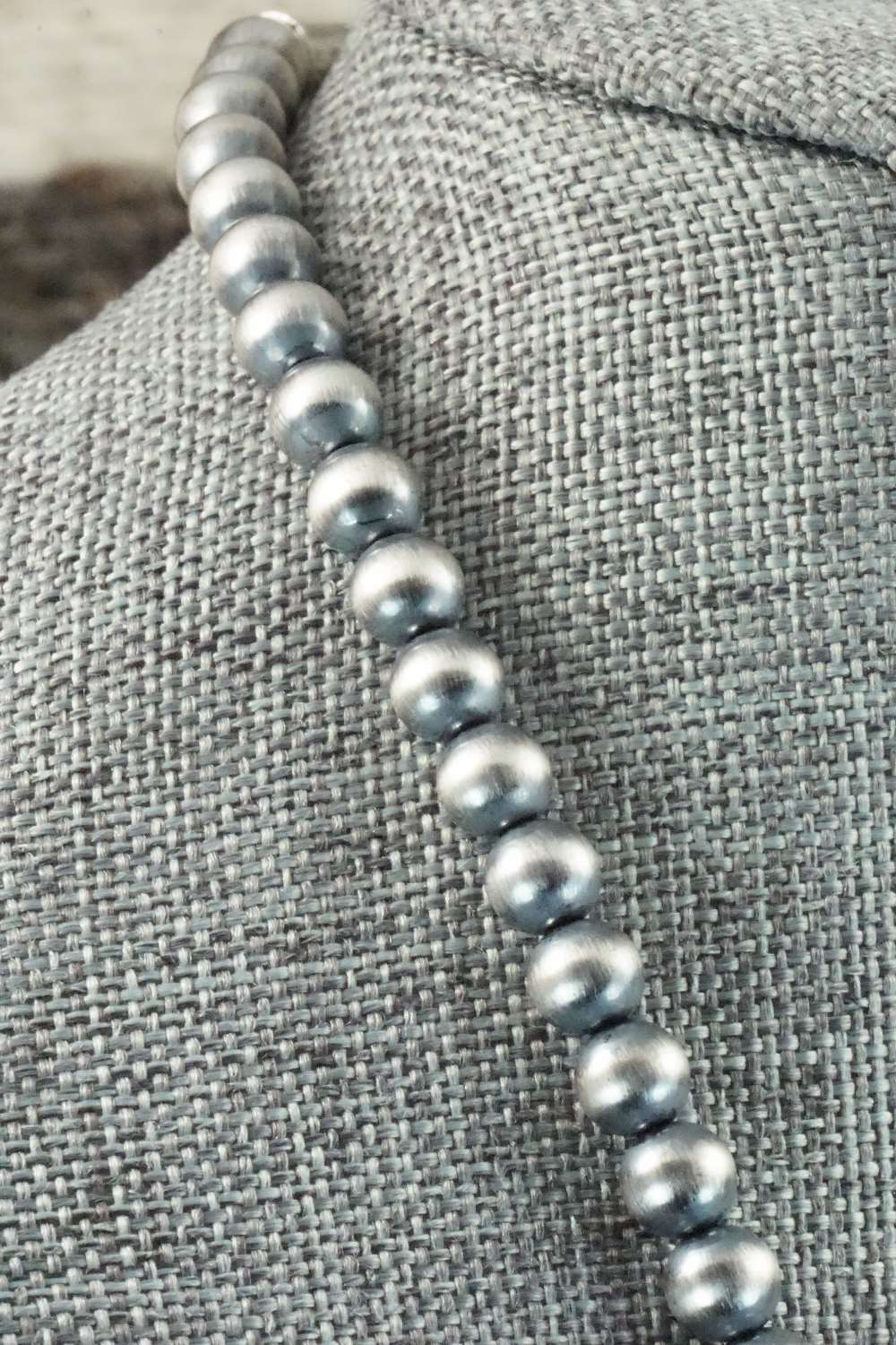 Turquoise, Spiny Oyster & Sterling Silver Necklace - Samuel Yellowhair