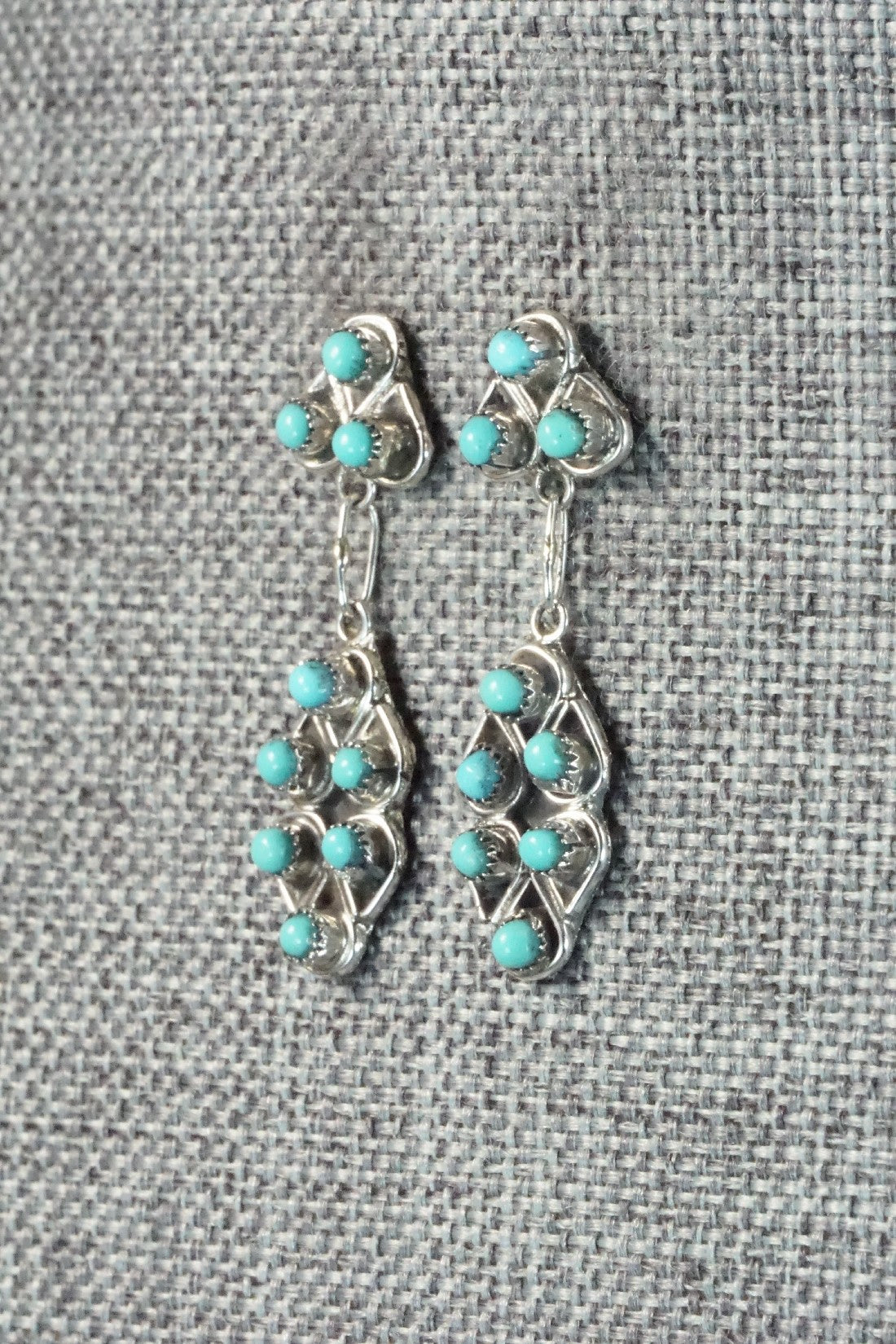 Turquoise & Sterling Silver Earrings - Waylon Johnson