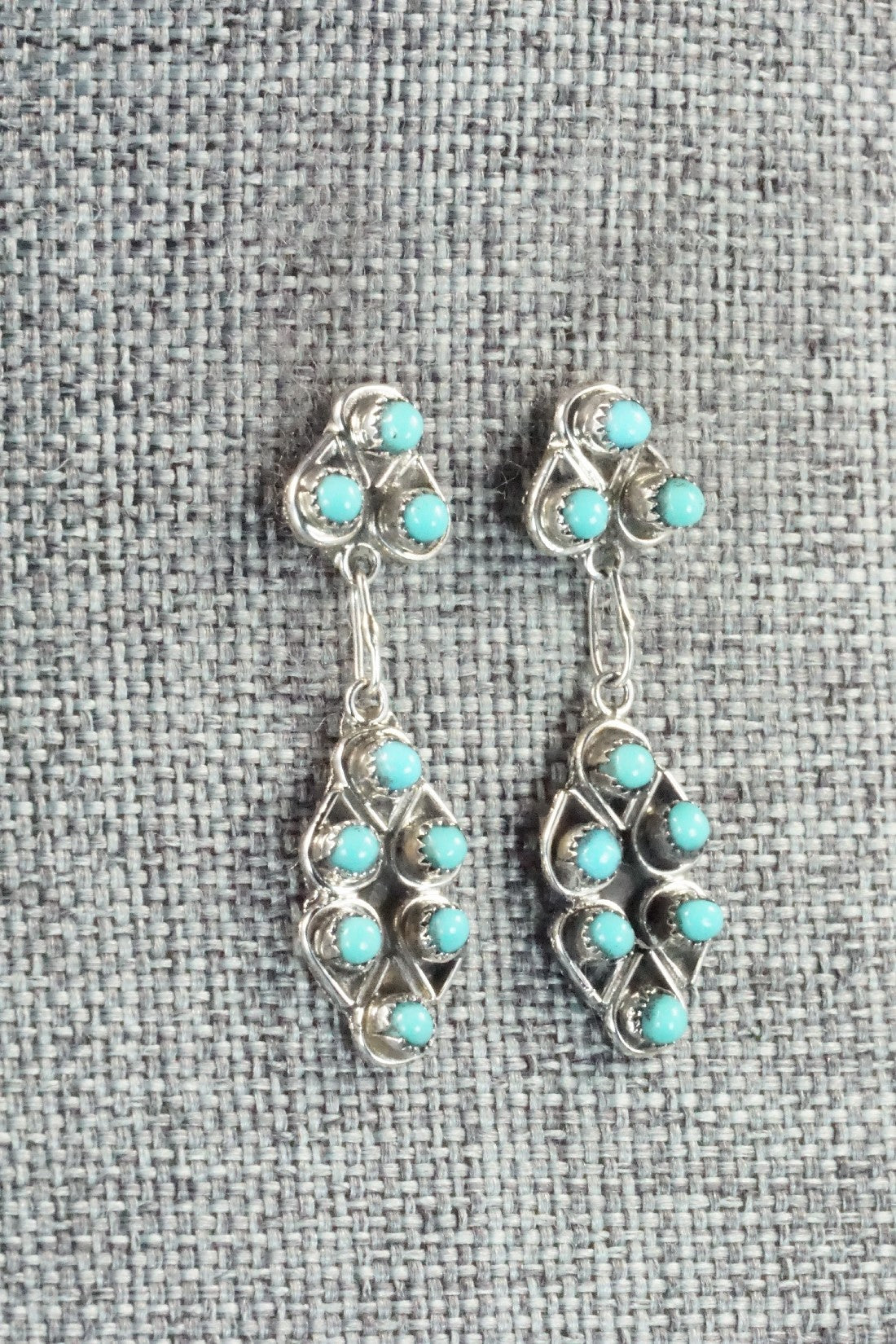 Turquoise & Sterling Silver Earrings - Waylon Johnson