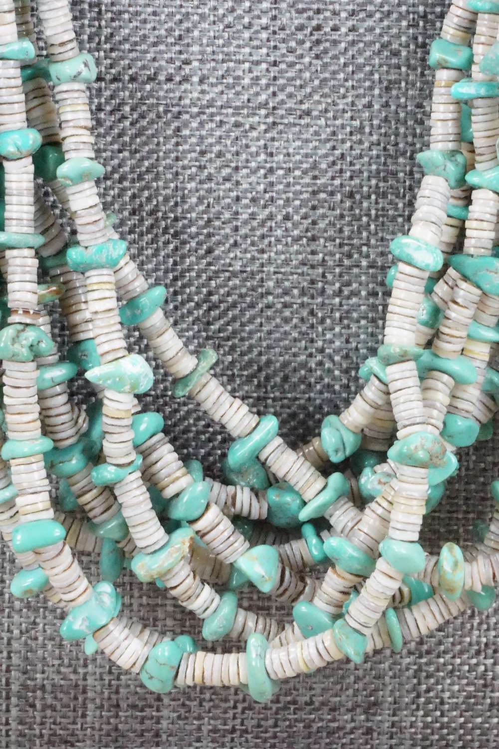 Turquoise, Shell & Sterling Silver Necklace - Ramona Bird