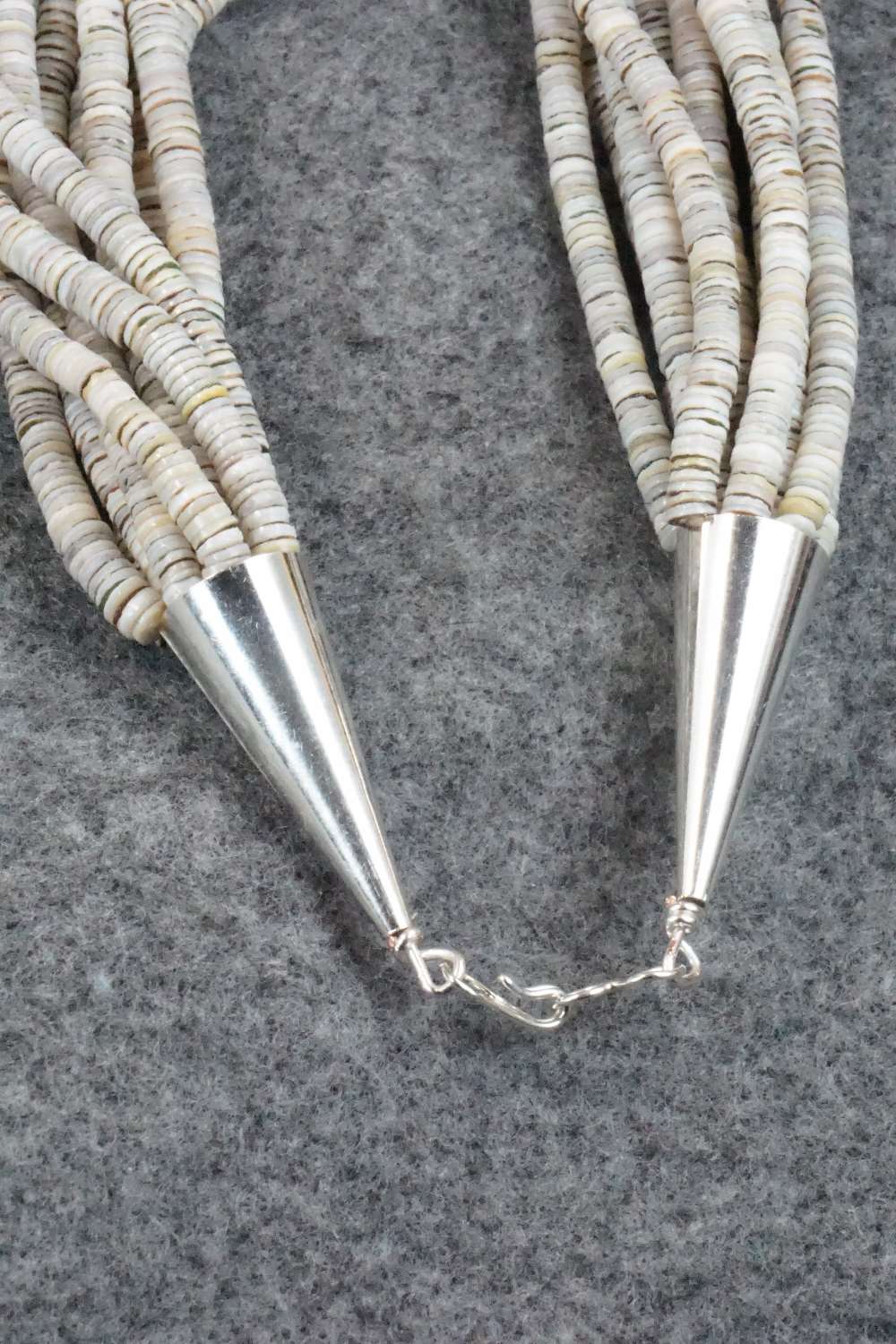 Turquoise, Shell & Sterling Silver Necklace - Ramona Bird