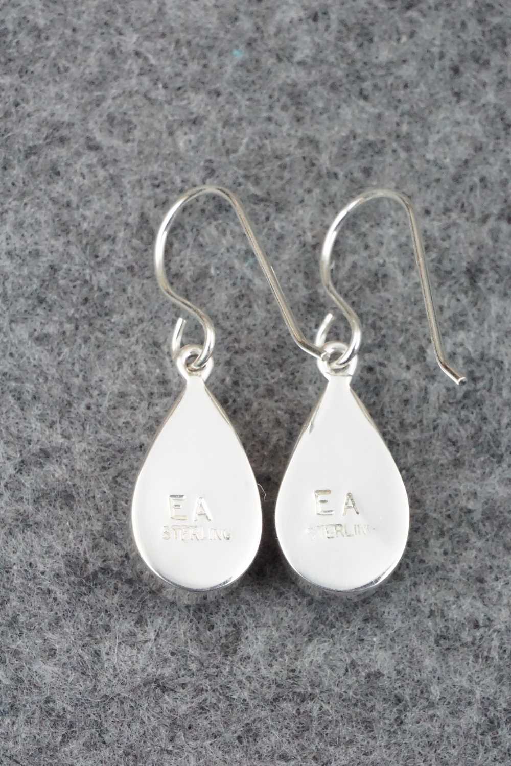 Turquoise & Sterling Silver Earrings - Evelyn Abeita