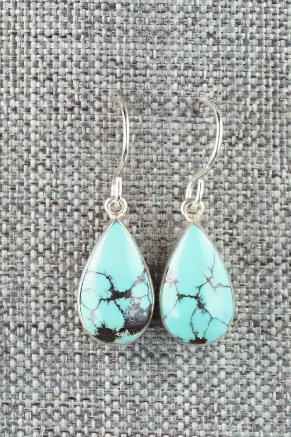 Turquoise & Sterling Silver Earrings - Evelyn Abeita