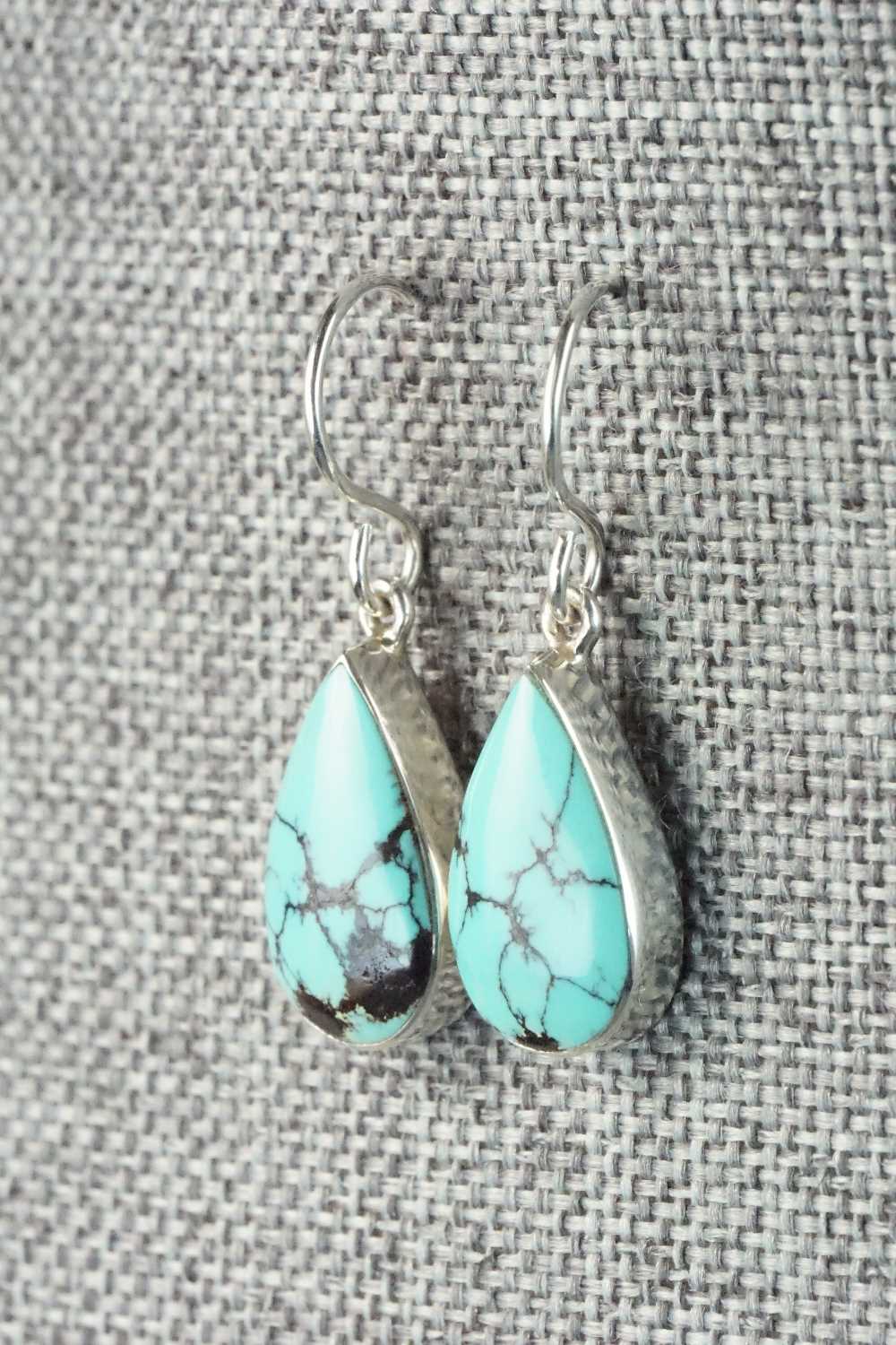 Turquoise & Sterling Silver Earrings - Evelyn Abeita