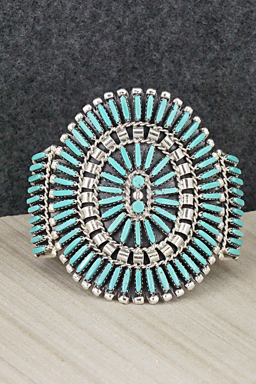 Turquoise & Sterling Silver Bracelet - Charlie John