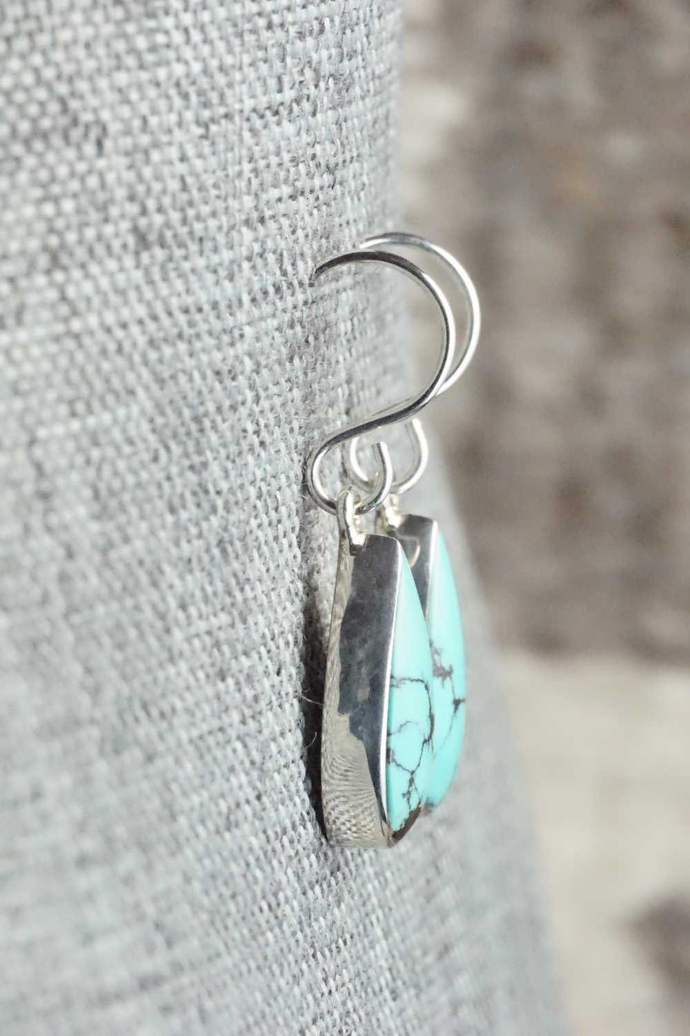 Turquoise & Sterling Silver Earrings - Evelyn Abeita