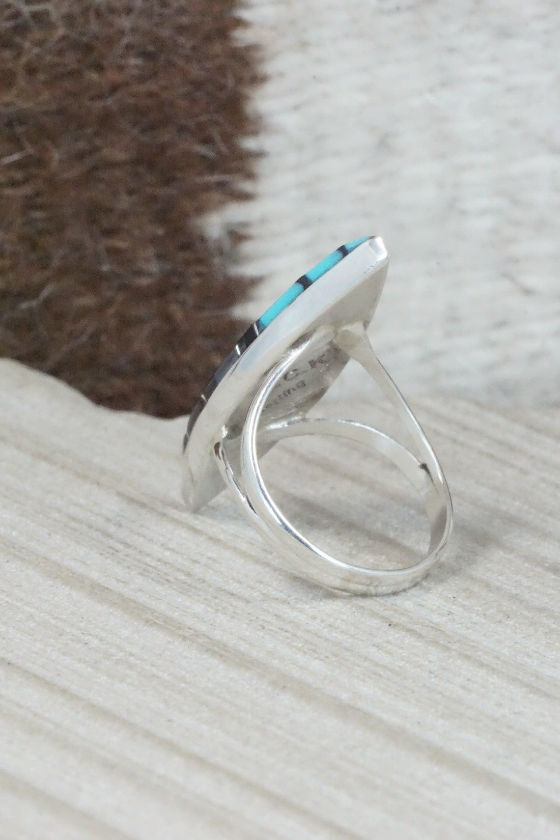 Multi Stone & Sterling Silver Ring - Cleo Kallestewa - Size 7.75