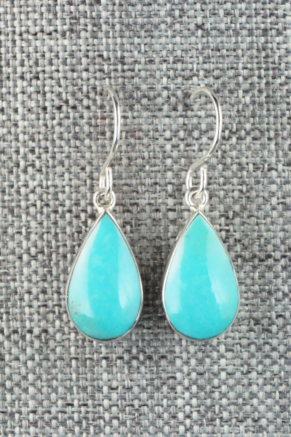Turquoise & Sterling Silver Earrings - Evelyn Abeita