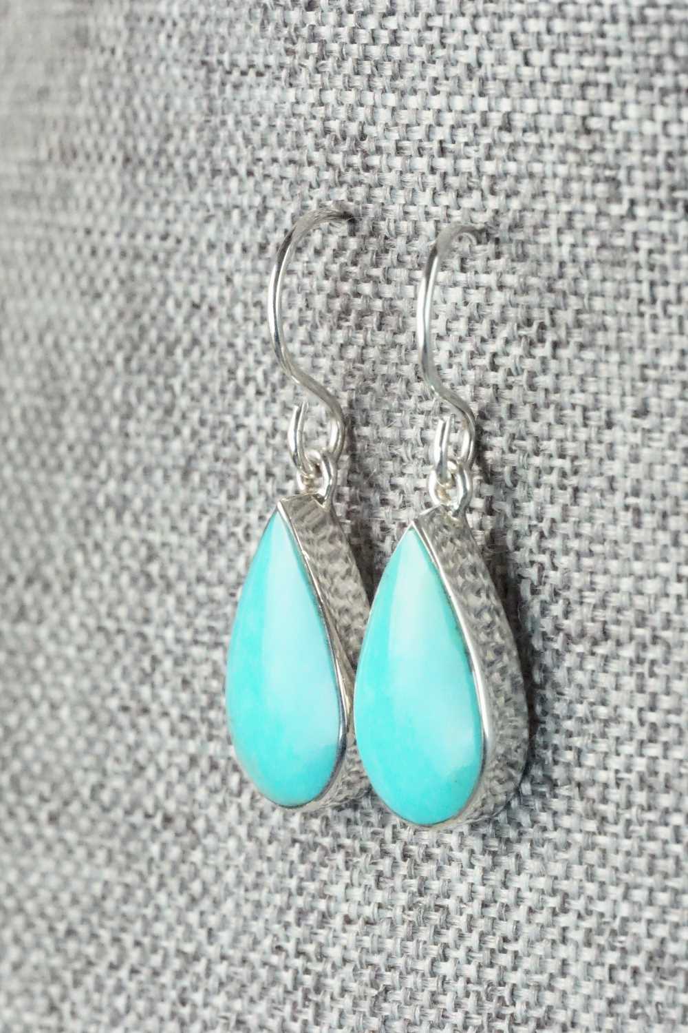 Turquoise & Sterling Silver Earrings - Evelyn Abeita
