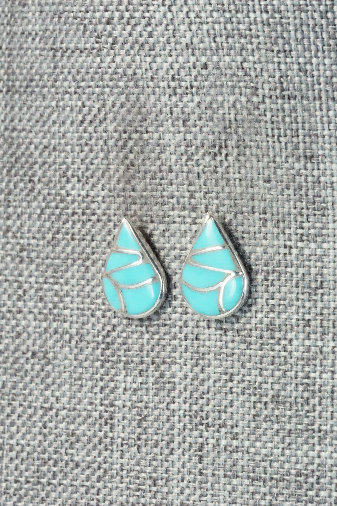 Turquoise & Sterling Silver Earrings - Orena Leekya