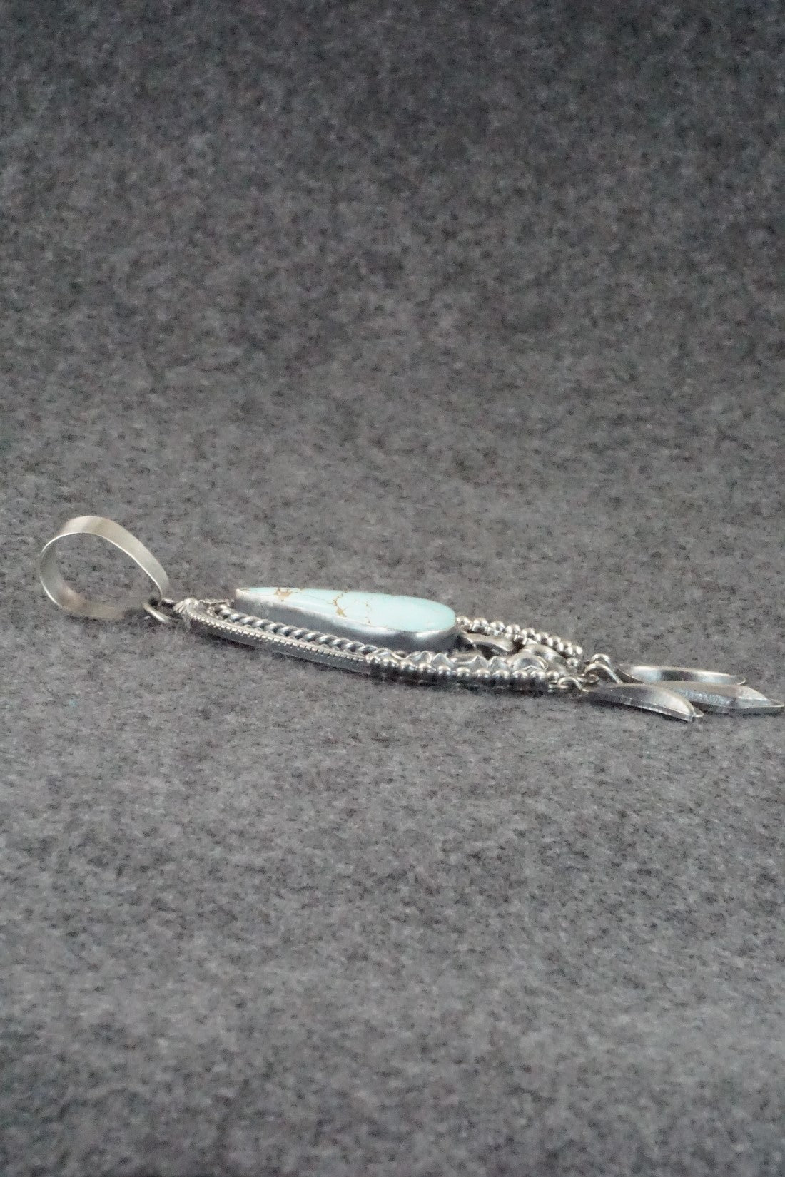 Turquoise and Sterling Silver Pendant - Derrick Gordon