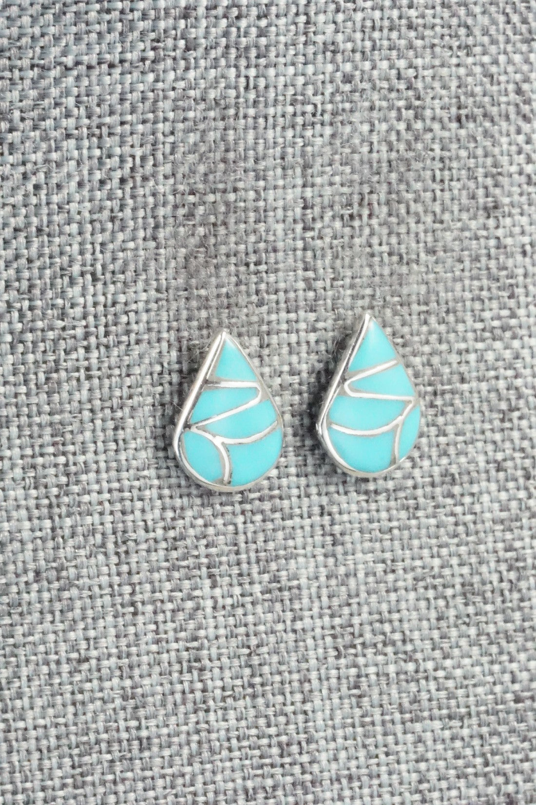 Turquoise & Sterling Silver Earrings - Orena Leekya