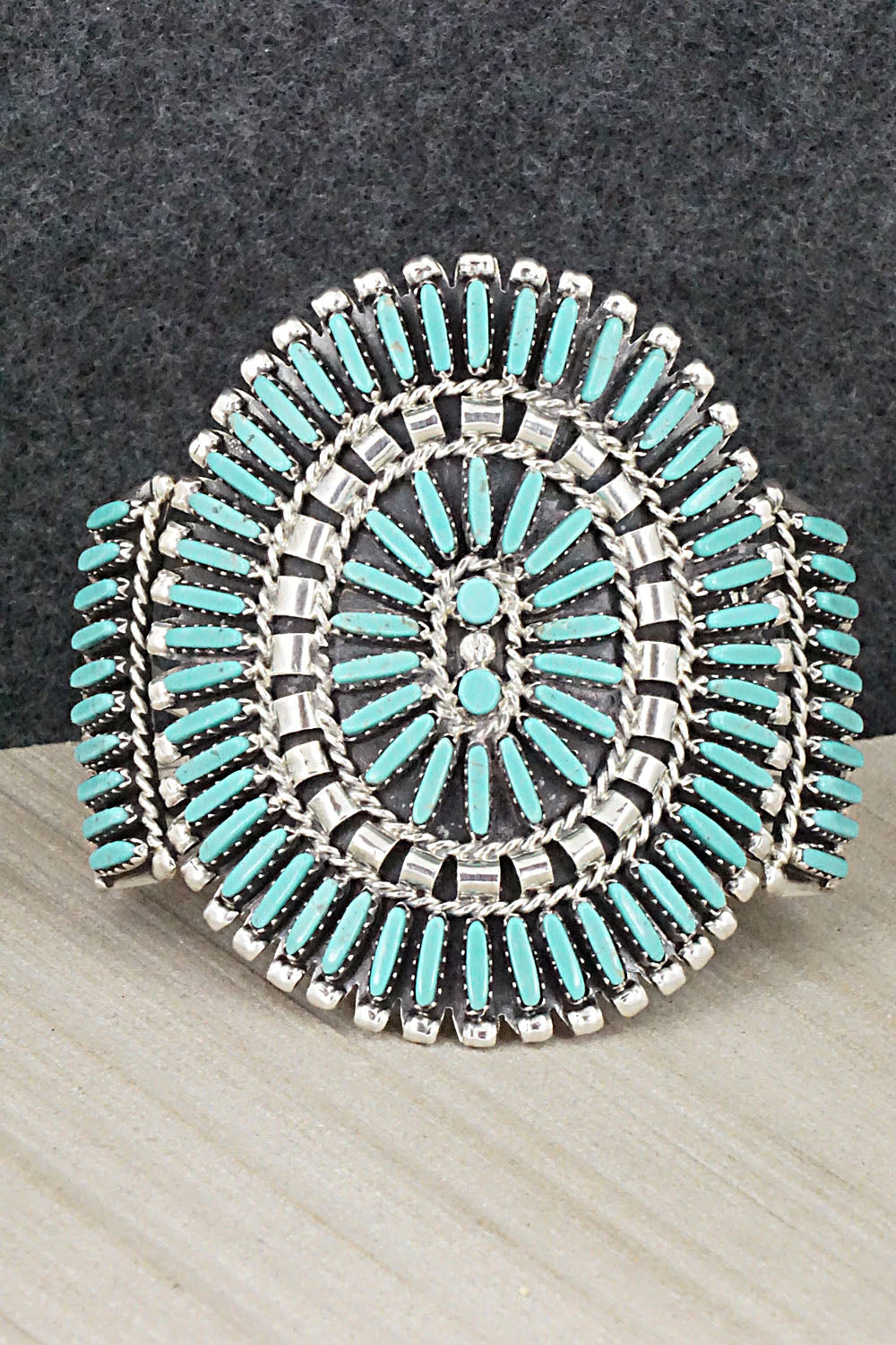 Turquoise & Sterling Silver Bracelet - Charlie John