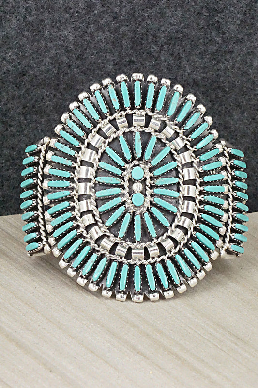 Turquoise & Sterling Silver Bracelet - Charlie John