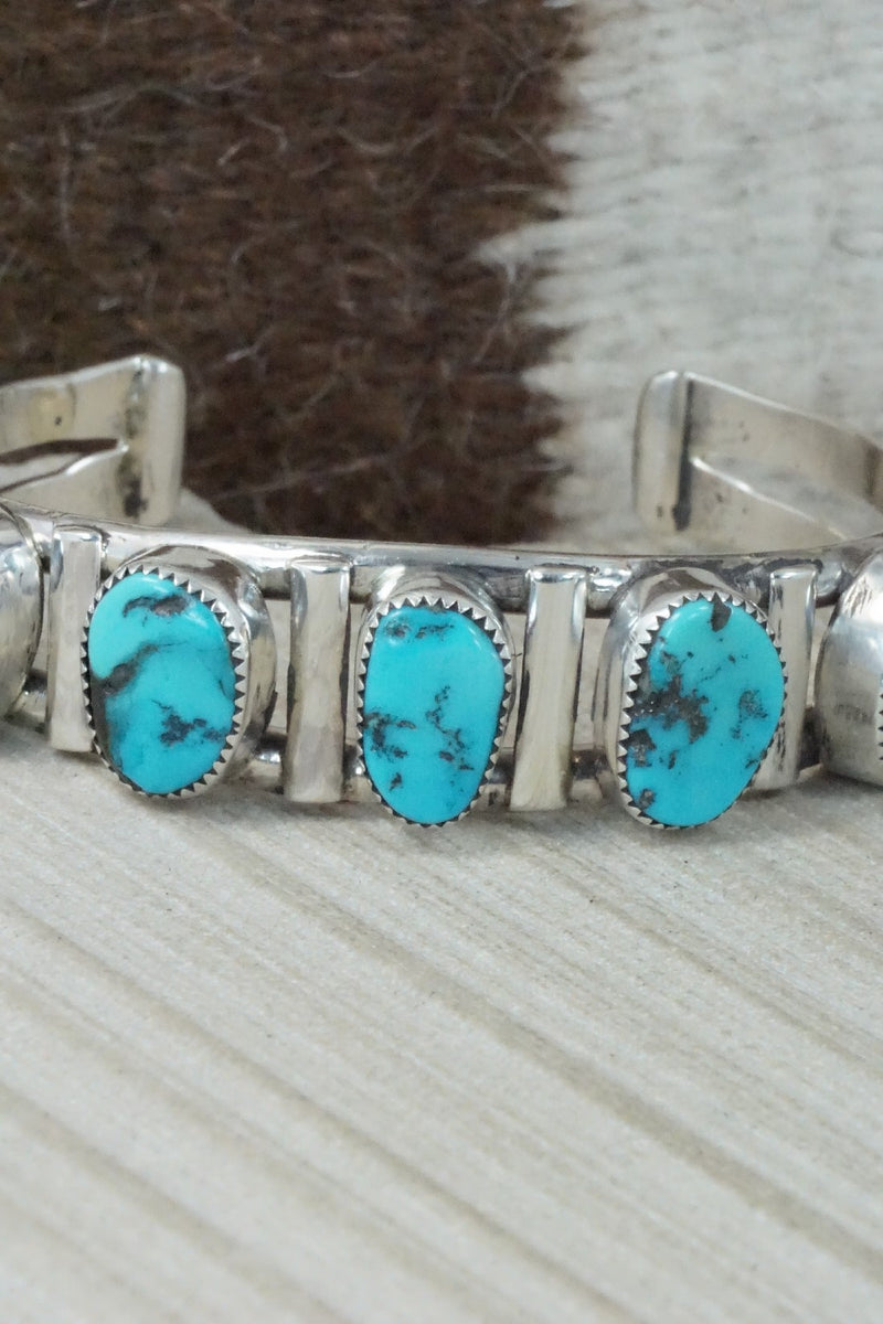 Turquoise & Sterling Silver Bracelet - Priscilla Reeder