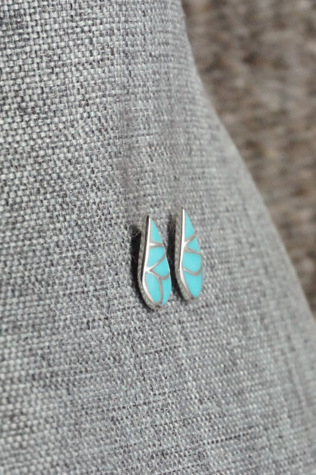 Turquoise & Sterling Silver Earrings - Orena Leekya