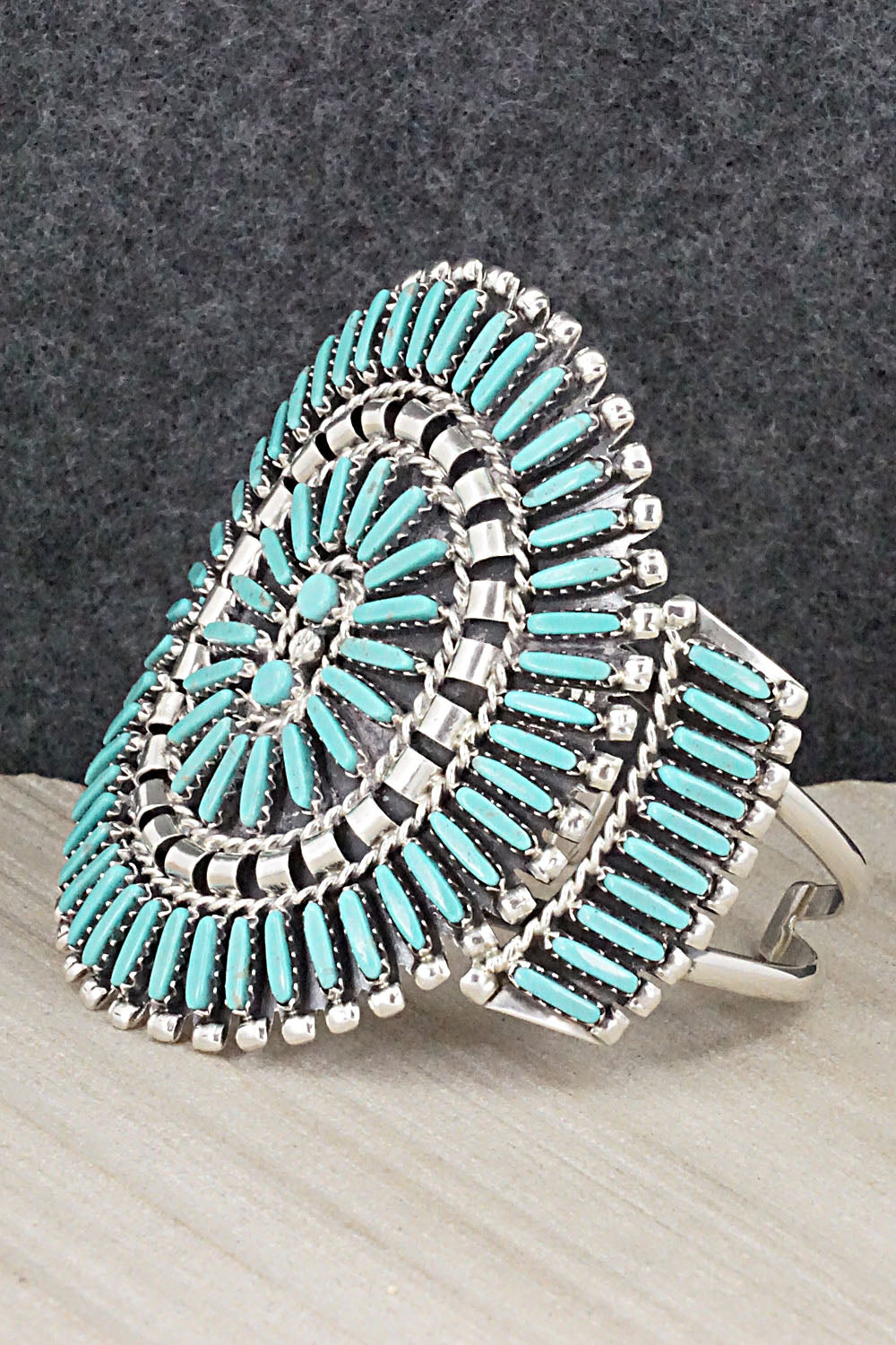 Turquoise & Sterling Silver Bracelet - Charlie John