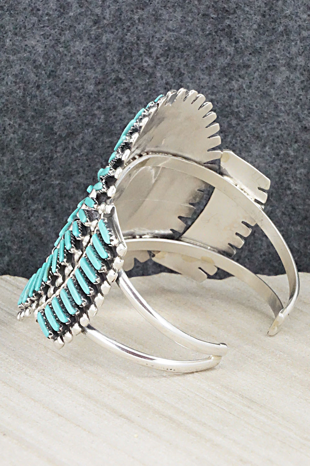 Turquoise & Sterling Silver Bracelet - Charlie John
