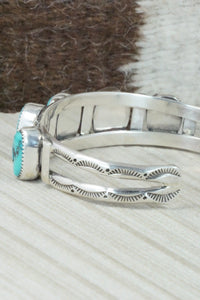 Turquoise & Sterling Silver Bracelet - Priscilla Reeder