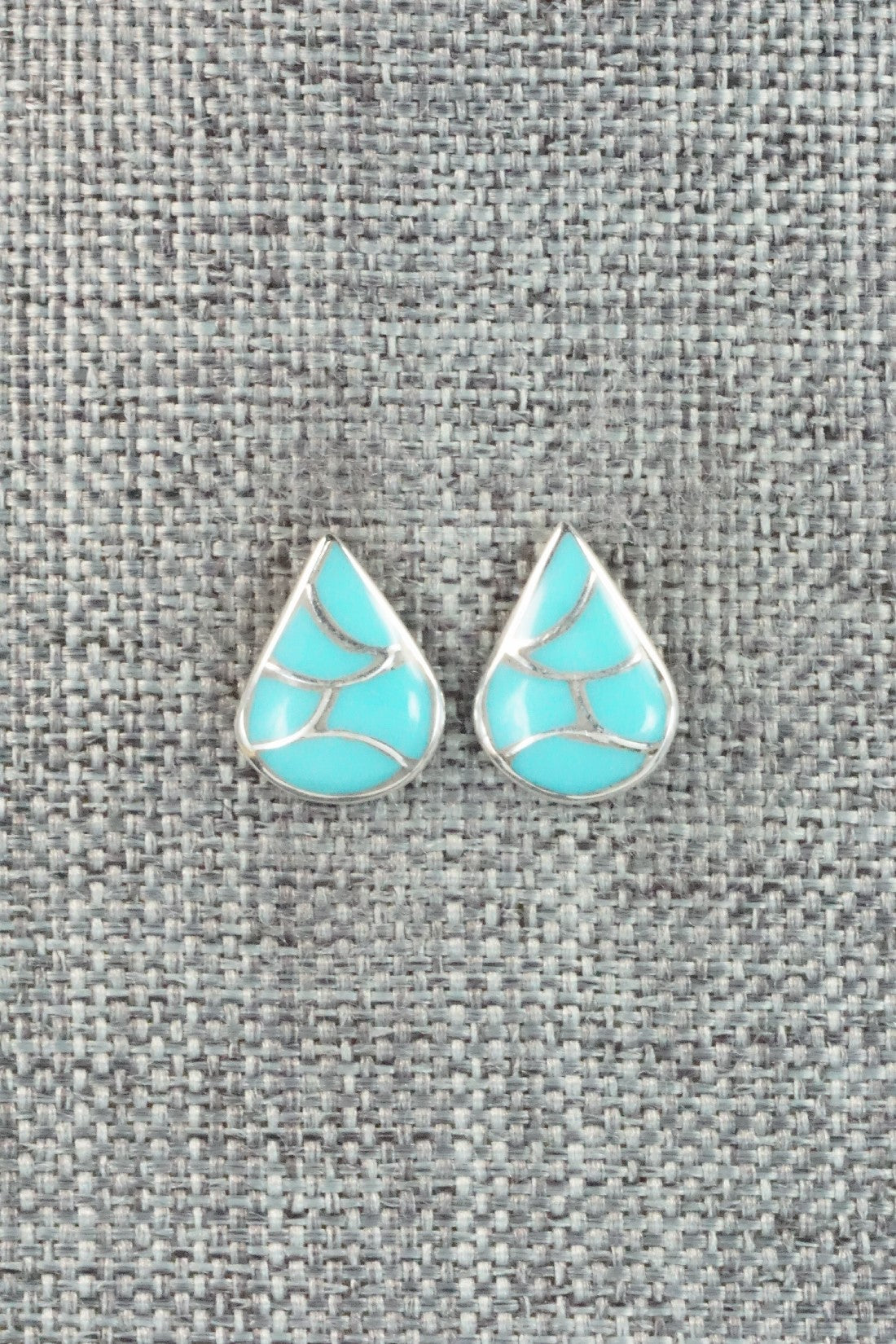 Turquoise & Sterling Silver Earrings - Orena Leekya