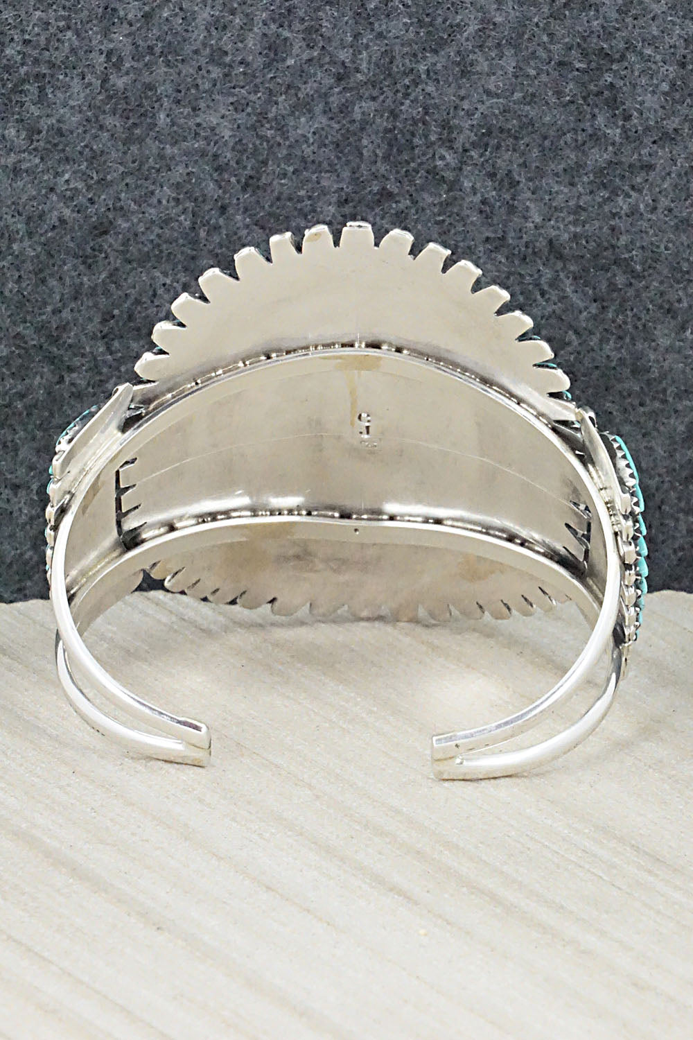 Turquoise & Sterling Silver Bracelet - Charlie John